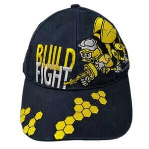 Eagle Crest US Navy Seabees Build We Fight Blue Baseball Cap One Size Hat Adj